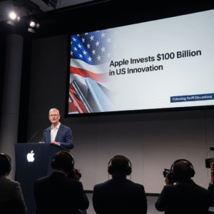 Apple pledges an extra $100 billion for U.S. investment